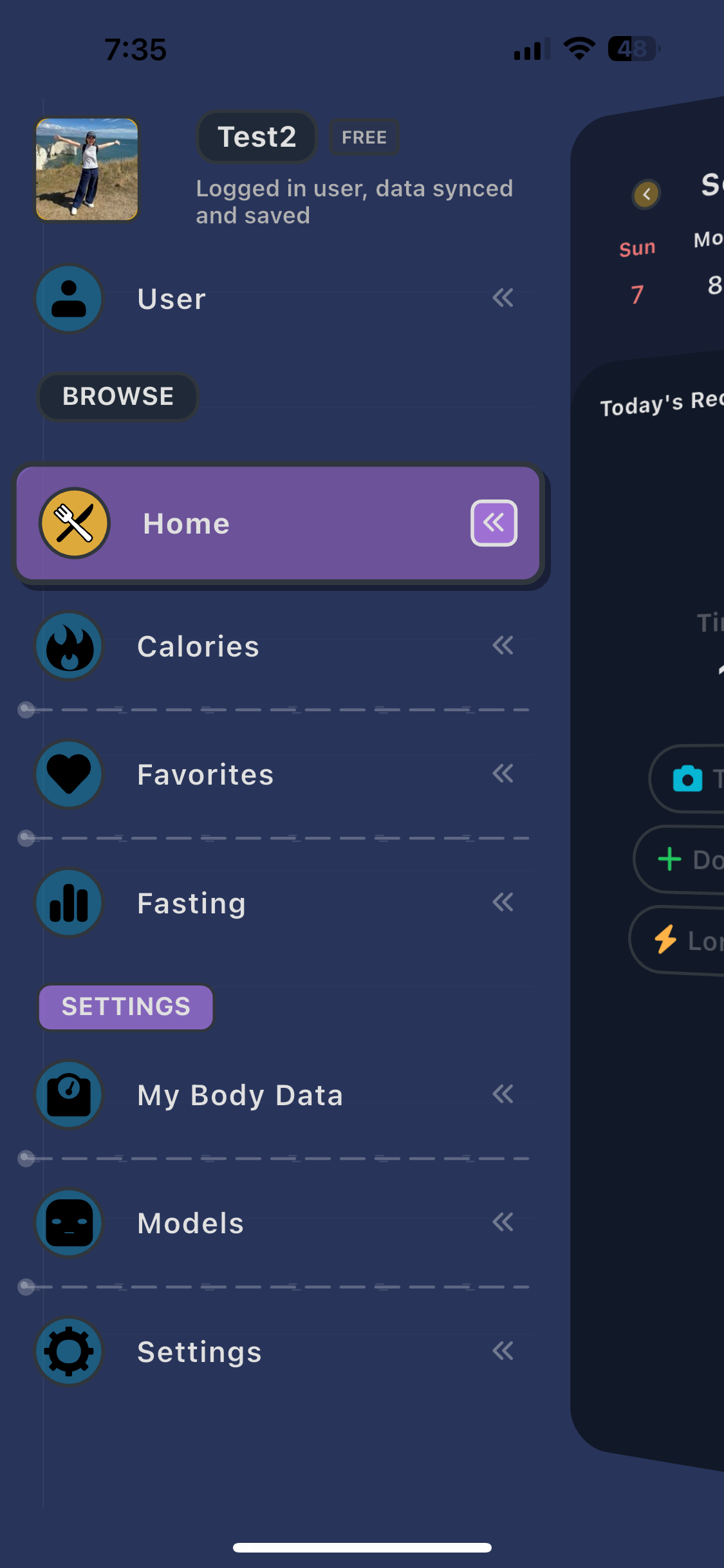 Kocal fasting and nutrition screen